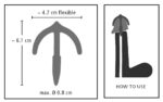 Penisplug Sperm Anchor grey - obrazek 12