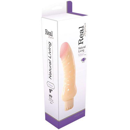 1-00903106.jpg Penis z różową główką wibrator realistyczny 22cm - obrazek 1