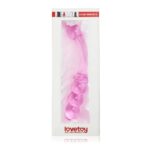 Słodkie różowe analne dildo szklane sex 18 cm - obrazek 2