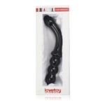 Czarne analne szklane dildo kulki analne 18 cm - obrazek 2