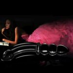 Czarne analne szklane dildo kulki analne 18 cm - obrazek 3
