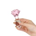 Pillow Talk - Rosy Luxurious Glass Anal Plug with Bonus Bullet - obrazek 3