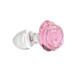 Pillow Talk - Rosy Luxurious Glass Anal Plug with Bonus Bullet - obrazek 4