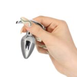 Pillow Talk - Sneaky Stainless Steel Butt Plug with Swarovski Crystal - obrazek 3