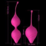 Zestaw kulki gejszy Kegalball 2-pack  pink - obrazek 2