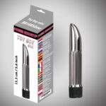 Toy boy mini  silver mini vibrator 13,3 cm x 5,6 inch - obrazek 2