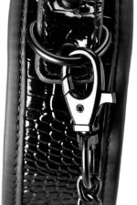 BLAZE COLLAR AND LEASH CROCO BLACK - obrazek 5