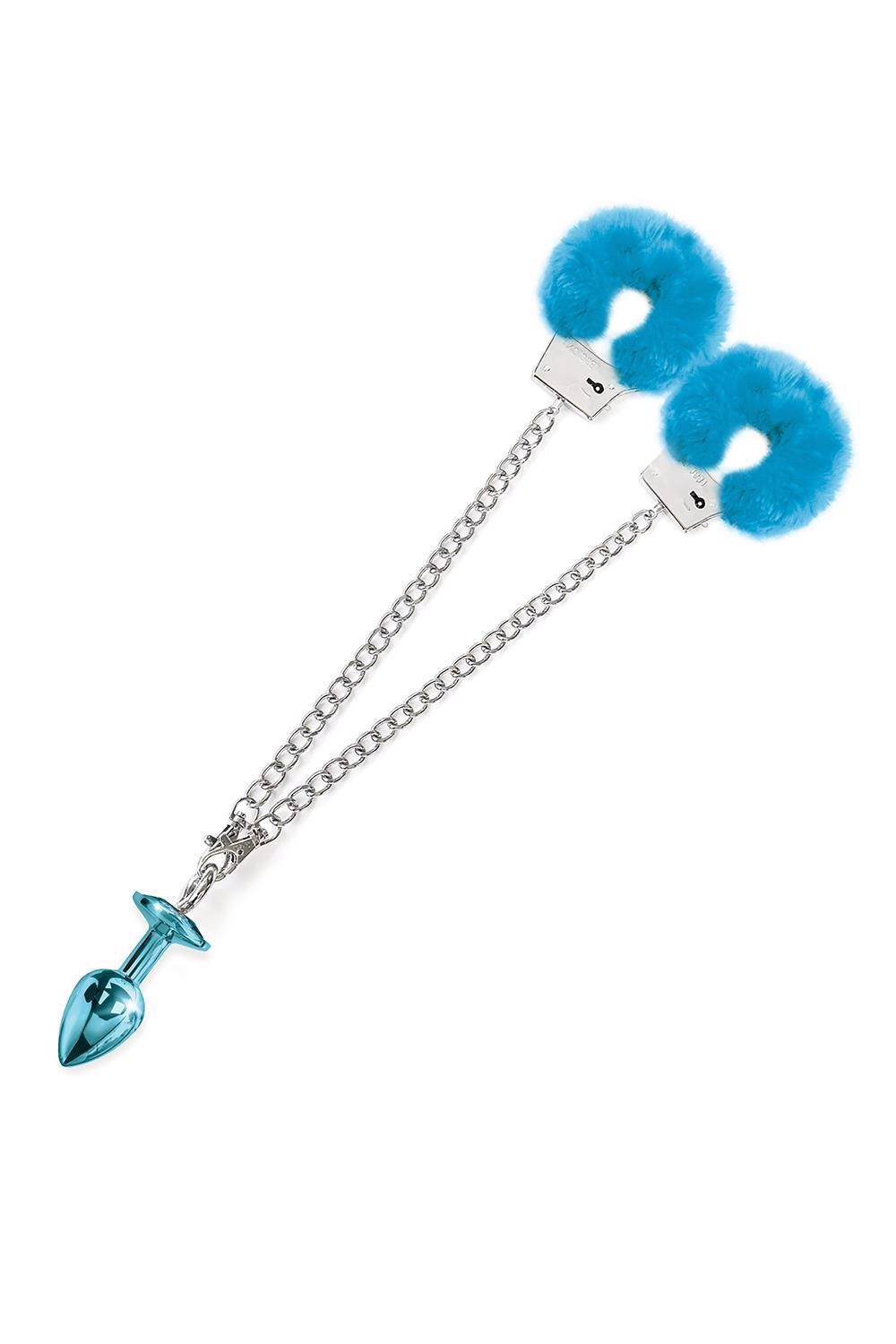 35-880188_4.jpg Korek analny z kajdankami na ręce sex zestaw BDSM - obrazek 1