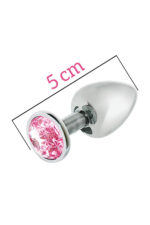 Plug-MAI No.72 METAL PLUG WITH STONE S SILVER