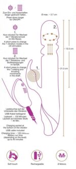 Wibrator-5909160000 Julie Thrusting rabbit - obrazek 16