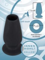 Otwarty korek analny plug tunel sex zatyczka 7cm - obrazek 11