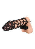 Długa nakładka na penisa z pierścieniem na jądra - obrazek 7