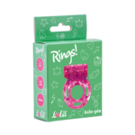 Cockring with vibration Rings Axle-pin pink - obrazek 3