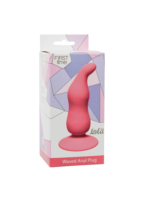 57-4104-01.png Plug-Anal Plug Waved Anal Plug Pink - obrazek 1