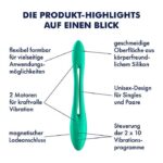 Wibrator dla par podwójny satisfyer elastic game - obrazek 7