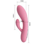 Anatomiczny wibrator punkt g łechtaczka usb 16cm - obrazek 6