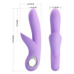 Wibrator z mocnym masażerem łechtaczki 7tryb 19cm - obrazek 6