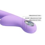 Wibrator z mocnym masażerem łechtaczki 7tryb 19cm - obrazek 7