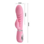 Wibrator królik z masażerem łechtaczki 7tryb 20cm - obrazek 5