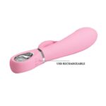 Wibrator królik z masażerem łechtaczki 7tryb 20cm - obrazek 7