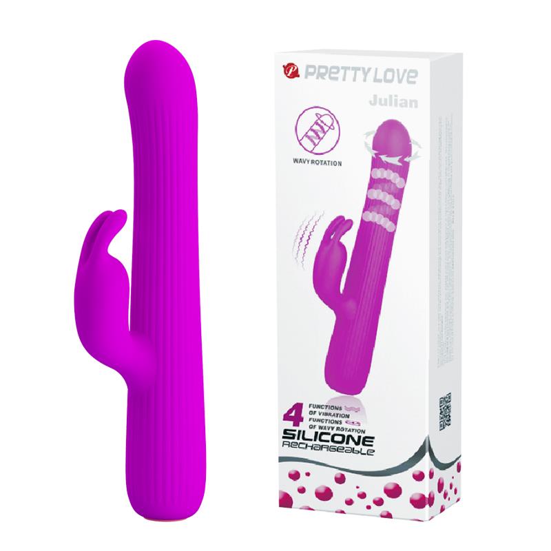 BI-014640.jpg Falujący wibrator z masażerem łechtaczki 17cm usb - obrazek 1