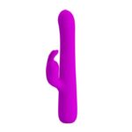 Falujący wibrator z masażerem łechtaczki 17cm usb - obrazek 2