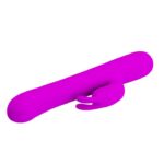 Falujący wibrator z masażerem łechtaczki 17cm usb - obrazek 4