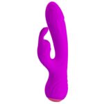 Wibrator z masażerem łechtaczki 17cm usb 12trybów - obrazek 4