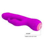 Wibrator z masażerem łechtaczki 17cm usb 12trybów - obrazek 7
