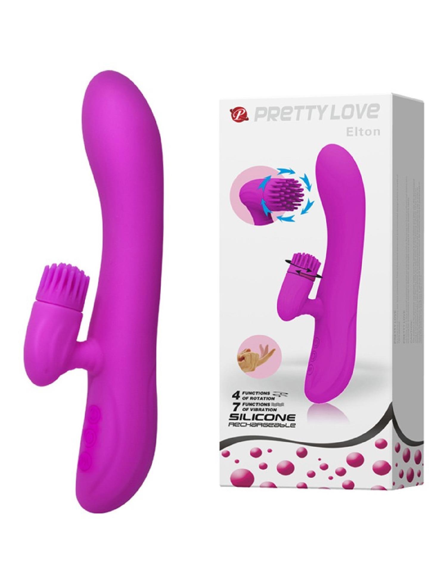 BI-067002.jpg Wibrator króliczek z masażerem 20cm usb 7 trybów - obrazek 1