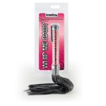 Czarny skórzany pejcz miękki zamsz BDSM hardcore - obrazek 2