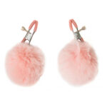 Ozdobne klamerki z różowymi pomponikami.  Zaciski na sutki - regulowane. - obrazek 3