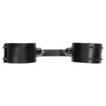 Skórzane kajdanki ze skóry naturalnej. Regulowane kajdanki na ręce. Zabawa BDSM. - obrazek 8