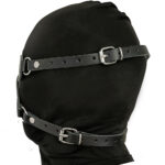 Maska na oczy ze skóry naturalnej. Gadżet erotyczny dla dorosłych. - obrazek 3