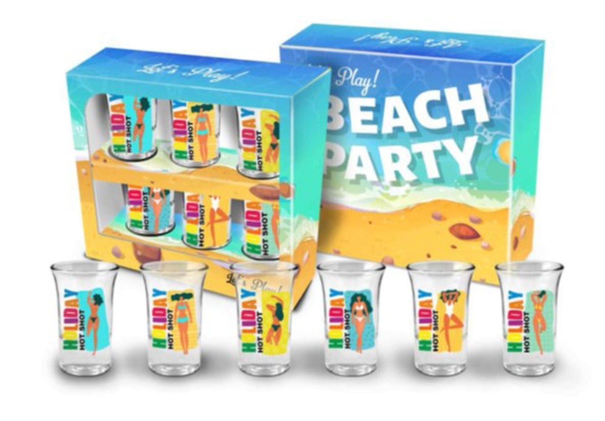 25-00168.jpg BEACH PARTY - zestaw 6 kieliszków junior 35 ml - obrazek 1
