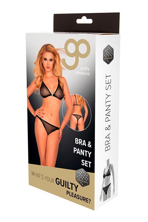 35-710064BLKM.jpg Bielizna-GP DATEX PRINTED BRA & PANTY SET, M - obrazek 1