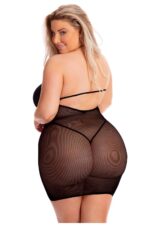 FOLLOW ME MINI DRESS BLACK PLUS SIZE - obrazek 6