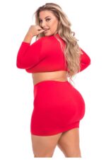 STOP & STARE 2PC SKIRT SET RED, XL/2XL - obrazek 6