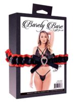 BARELY BARE X STRAP BRALETTE SET BLACK - obrazek 2