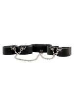 Reversible Collar / Wrist / Ankle Cuffs - Black - obrazek 2