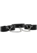 Reversible Collar / Wrist / Ankle Cuffs - Black - obrazek 3