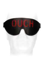 Bonded Leather Eye-Mask """"Ouch"""" - With Elastic Straps - obrazek 3