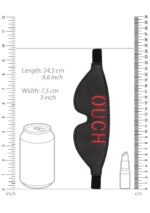 Bonded Leather Eye-Mask """"Ouch"""" - With Elastic Straps - obrazek 5