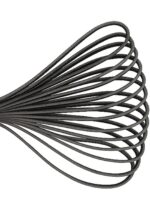 Wooden Handle Belt Whip Flogger Leather - Black - obrazek 7