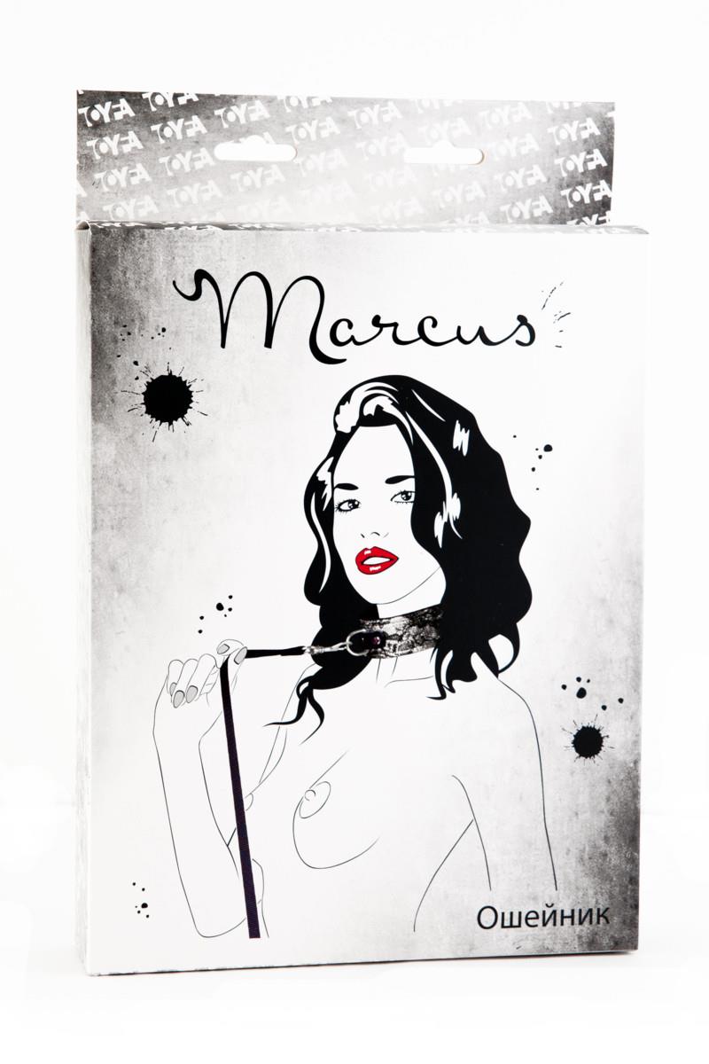 39-713001.jpg Wiązania-MARCUS 713001 Collar tracery silver with black leash bdsm Valentine day - obrazek 1