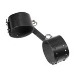 Skórzane kajdanki ze skóry naturalnej. Regulowane kajdanki na ręce. Zabawa BDSM. - obrazek 6