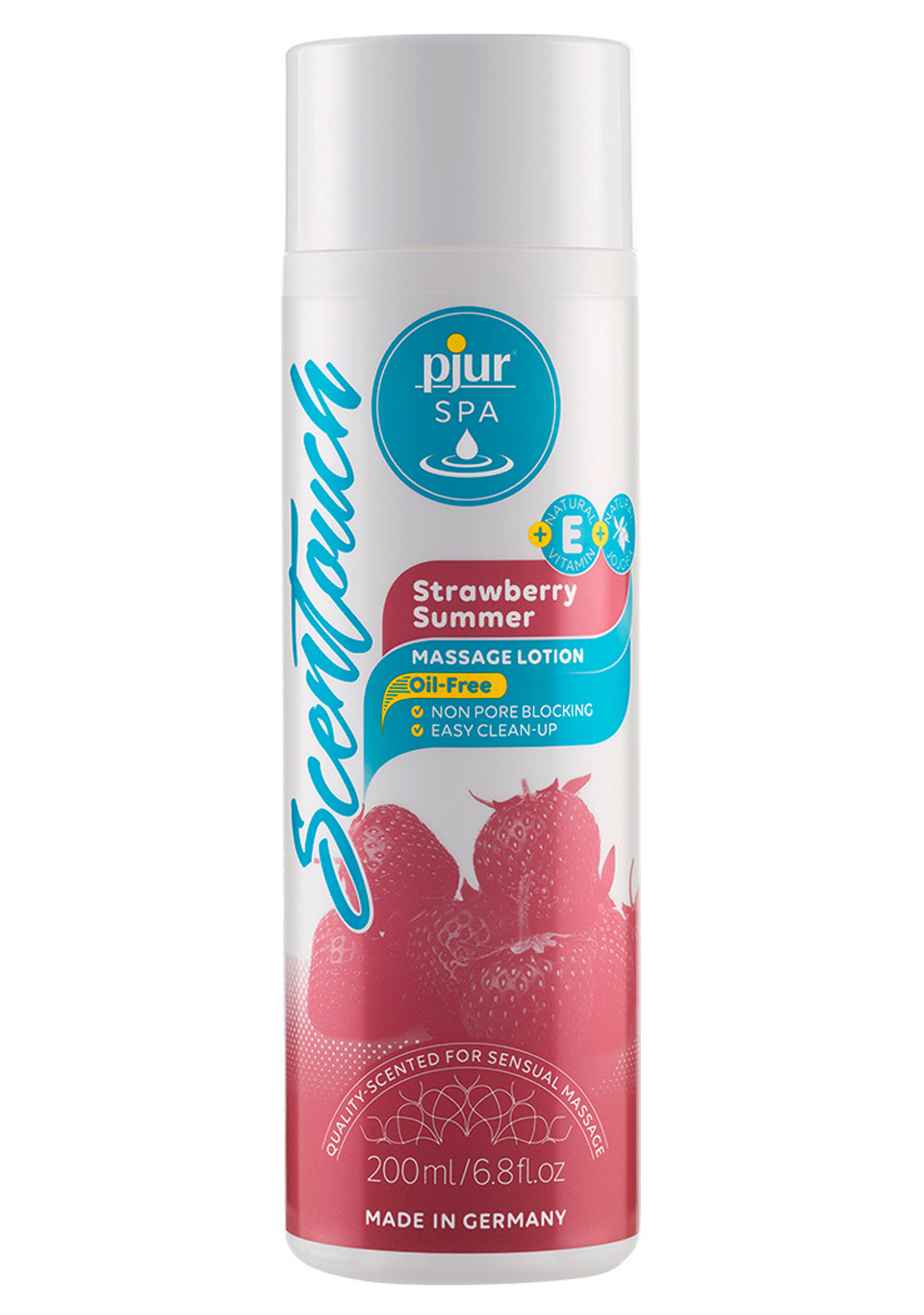 40-13160-01.jpg Balsam do masażu pjur scentouch 200 ml truskawka - obrazek 1