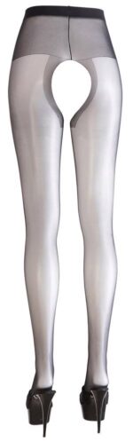 Crotchless Tights black 1 - obrazek 3