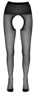 Crotchless Tights black 1 - obrazek 5