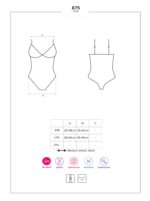 Erotyczne body przejrzysta siatka obsessive l/xl - obrazek 5